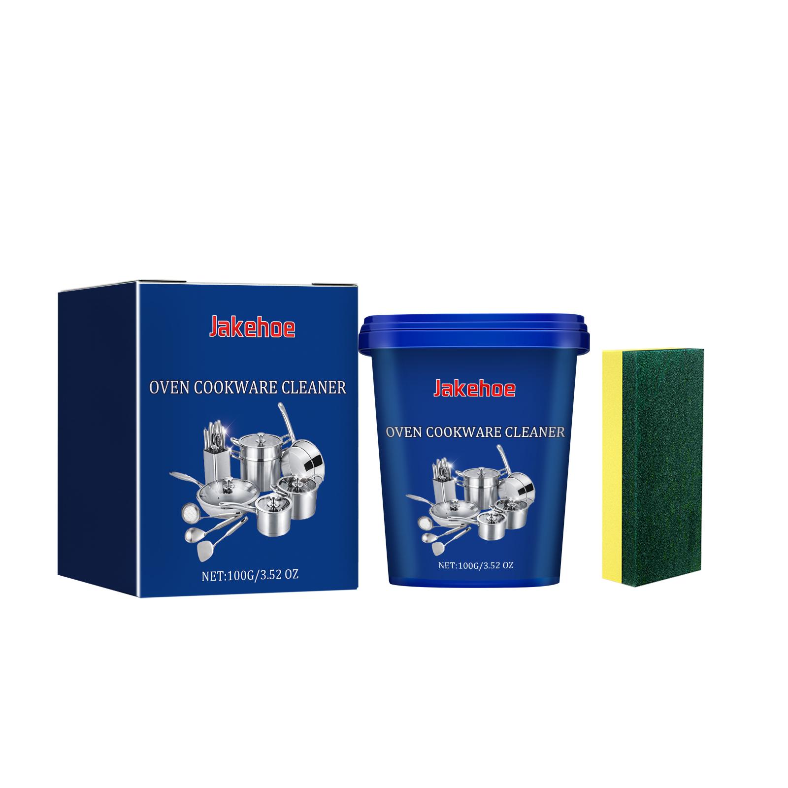 

Jakehoe Multi-Purpose Cleaning (100g+sponge) Paste Steel Cleaner ,Home Kitchen Stains Cleaning ,Removes stains,,grease, and rust