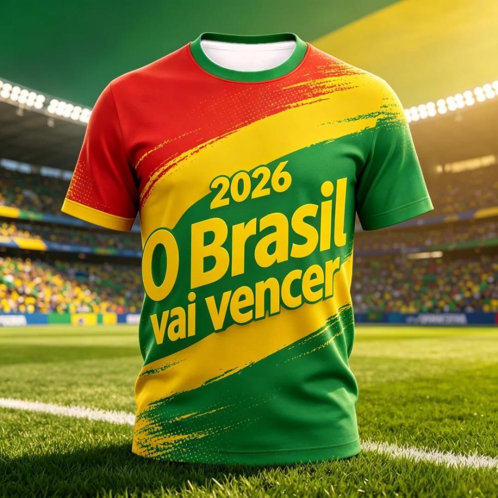 Sommer Sport Atmungsaktives Fußball T-Shirt Herren Lässiges Trainings Kurzarm T-Shirt Kreatives Buntes 3D Modisches Lässiges Lockeres T-Shirt