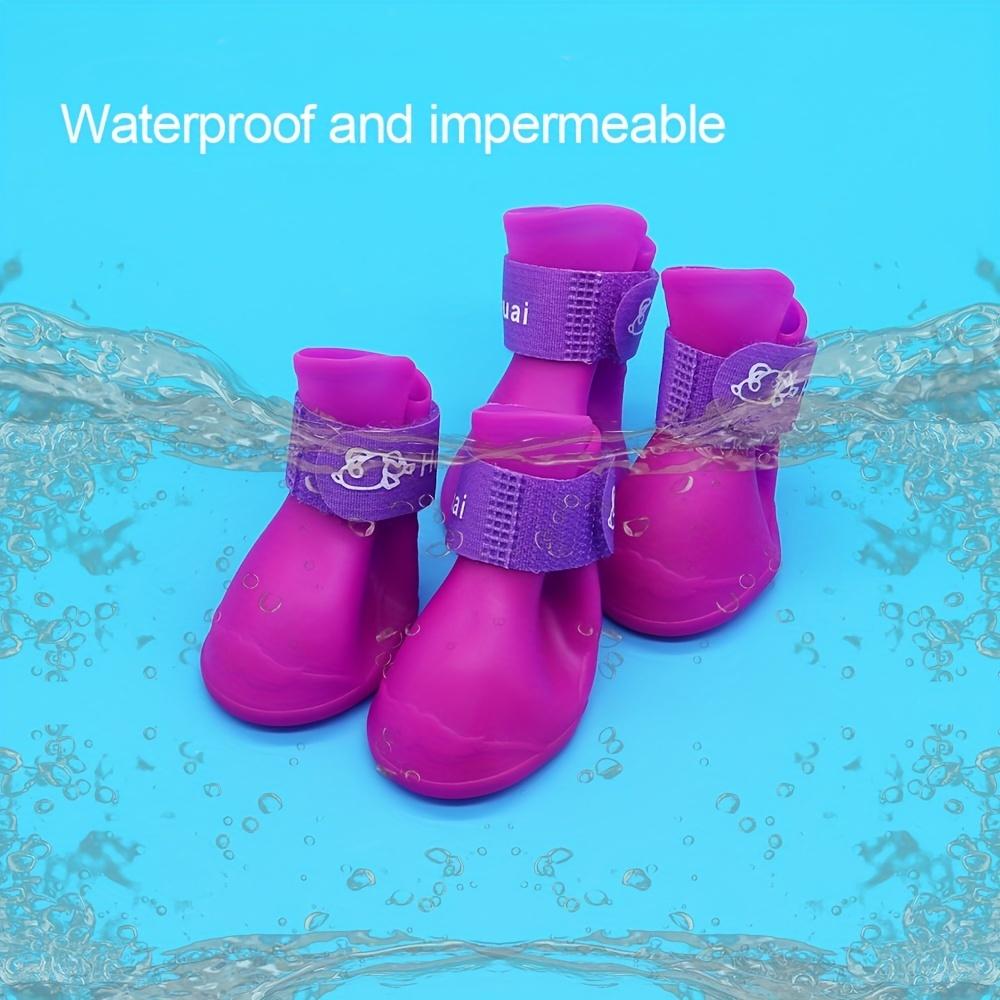 Haustierschuhe Niedliche Haustier Hundeschuhe Regenfest Welpenstiefel Rutschfeste Hundeschuhe