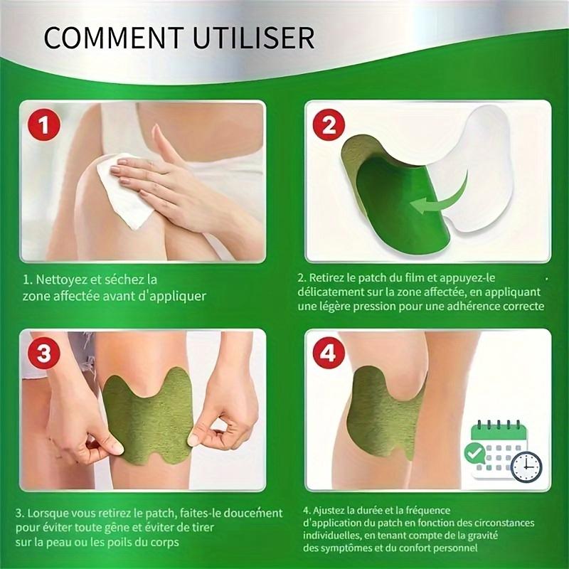 100 Pieces of Home Knee Joint Moxibustion Patches: Neck, Shoulder, Waist, Neck, Waist and Knee Joint Patches - Made of Soft Non-woven Fabric Material