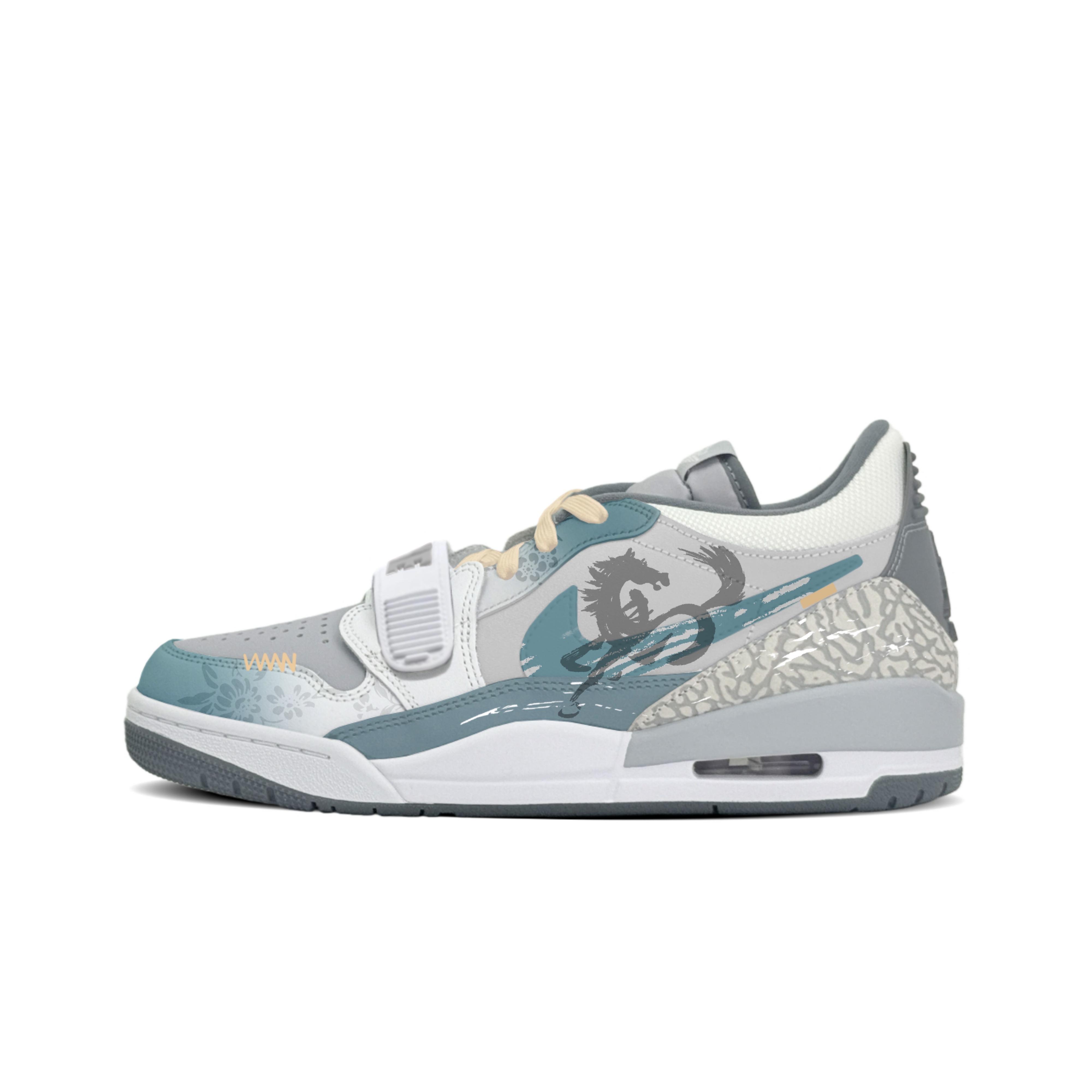 

Jordan Legacy 312 Low top Vintage Basketball Shoes Men s Gray CD7069-005(Team1449-) 40