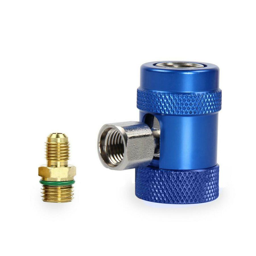 2 stk Bil Erstatt A/C Klimaanlegg Hurtigkobling Kobling Adaptersett for R1234YF