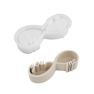 Portacandele creativo Stampo in silicone robusto per design personalizzati Superfici lisce Forniture artigianali portatili e pratiche