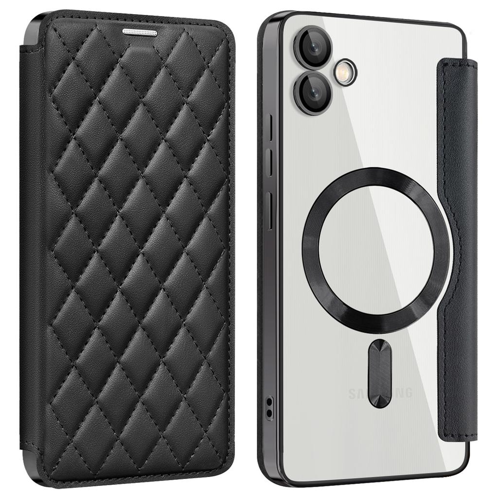 Magnetyczne etui dla Samsunga Galaxy A05 4G z blokadą RFID, uchwytem na karty i skórzanym pokrowcem na telefon z PU