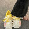 Dopamine Ugly Cute Big Head Bread Shoes Women's 2025 New Color Matching Heightened Platform Sports Casual Shoes Niche Trendy Shoes