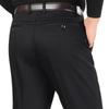 Men's High Waist Elastic Cotton Casual Pants - Thick, Loose, Straight Leg