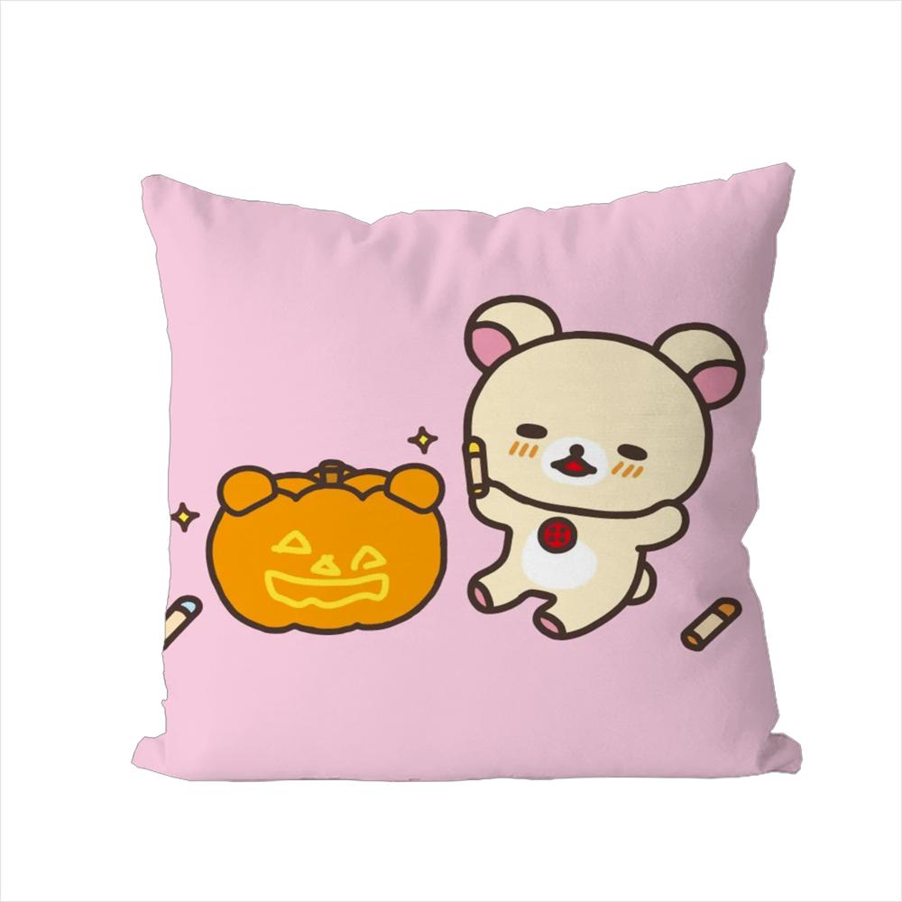 

Милая Наволочка Rilakkuma Для Автомобиля Дивана Декоративная Домашняя Двусторонняя Печать Плюшевая Квадратная Подушка Декоративная Подушка Чехол 30x30cm