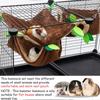 2pcs/set Plush Hanging Hammock Tunnel Hideout Warm Double-layer Pet Sleeping Bag Supplies