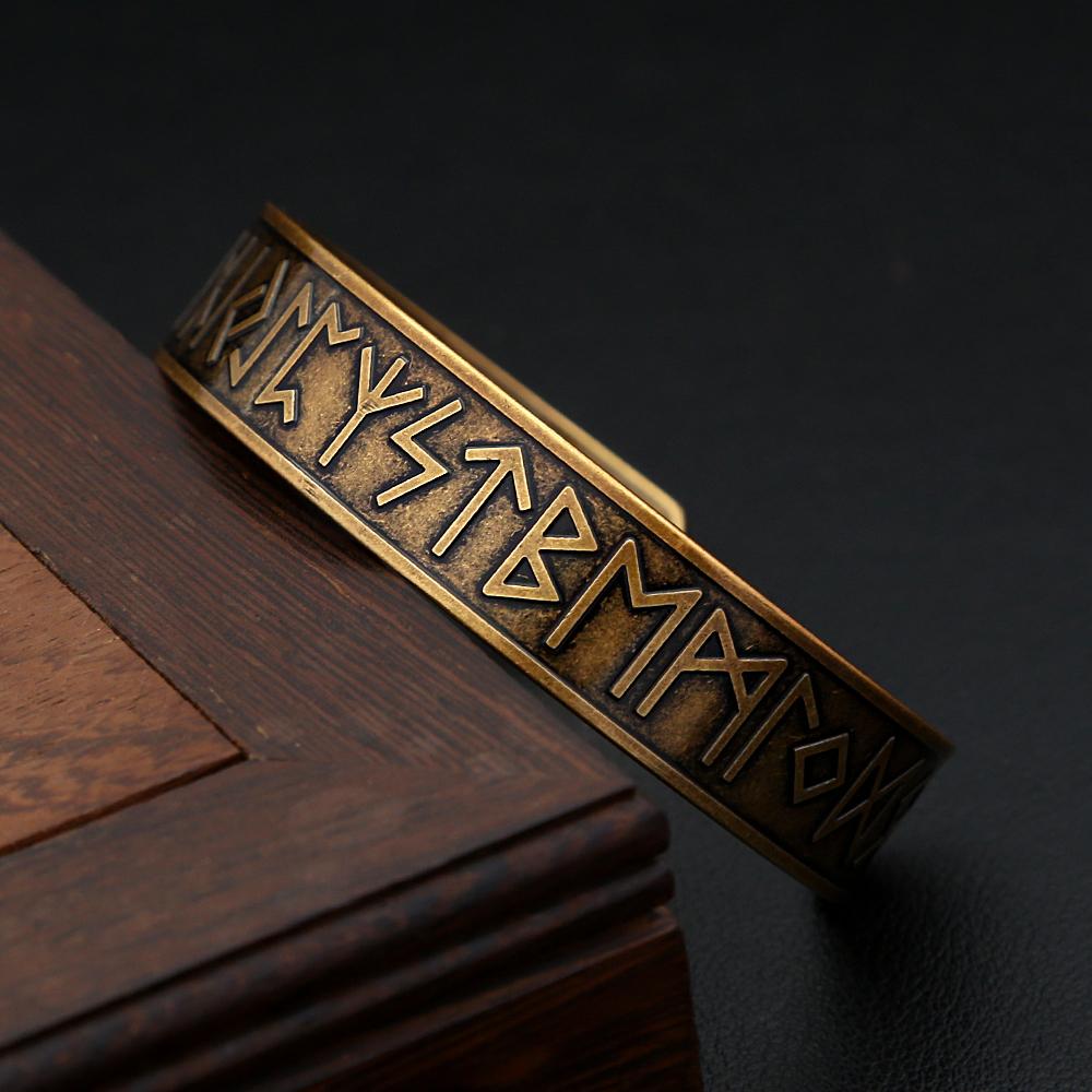 Punk-Wikinger-Runenarmbänder für Herren, Edelstahl, nordisches Amulettarmband, Vintage-Biker-Schmuck, Geschenkidee, Dropshipping