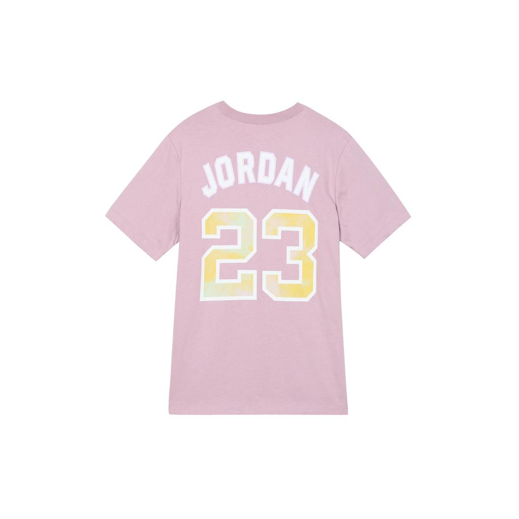 Jordan Sport DNA Solid Color Logo Graphic Crew Neck Tee Men Tops Purple Red DO8899-501