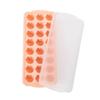 Ice Grid Mould Heart-shaped Ice Lattice Mold with Lid Stackable Easy To Remove Food Grade Silicone Tray Ice Cube Maker