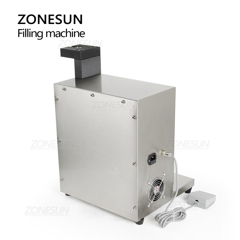 ZONESUN Semi Automatic Filling Machine Peristaltic Pump Nail Polish Thick Liquid Honey Single Nozzle Pigment Vial Bottle Filler