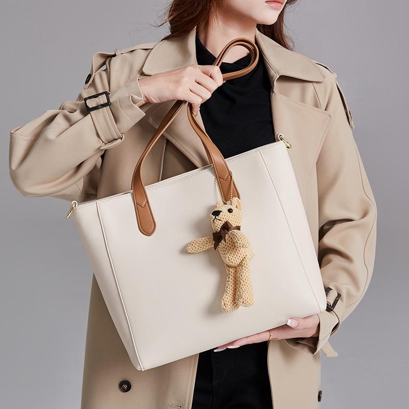 Textured Large Capacity Bag Female Genuine Leather 2SHOUKENPIJU-89269024 New Fashion Casual Shoulder Large Bag Ladies Handbag Tote Bag