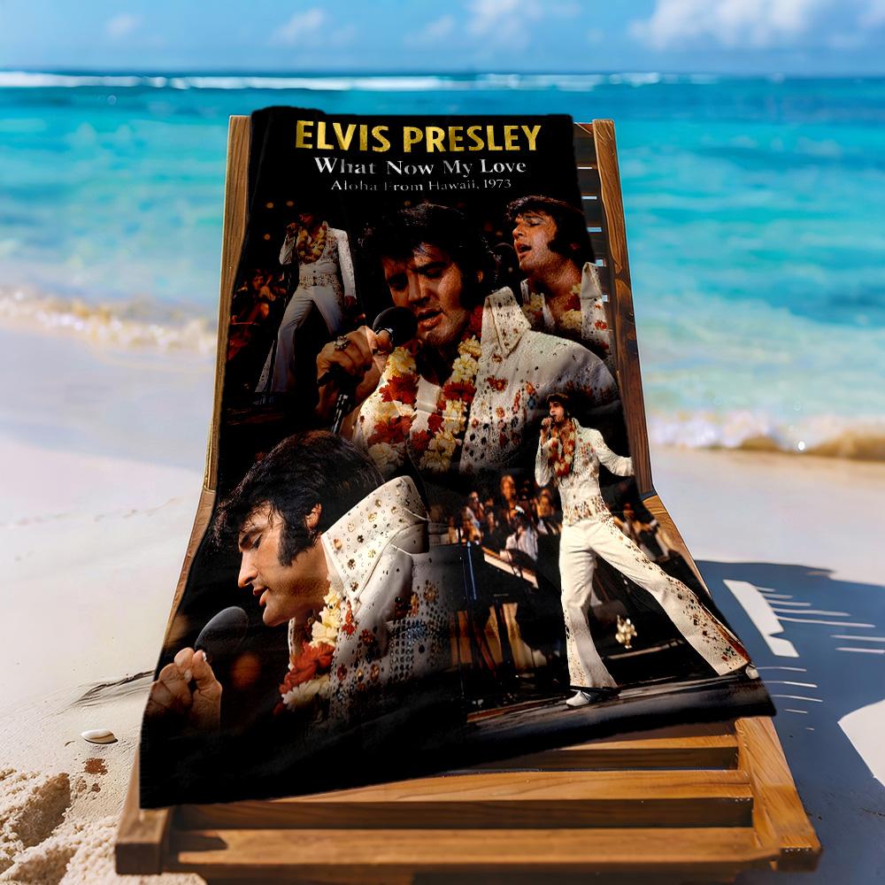 Elvis Beach Towel Soft Durable Quickdry Comfortable Lightweight Suitable For Swimming Gym Camping Yoga Vacation
