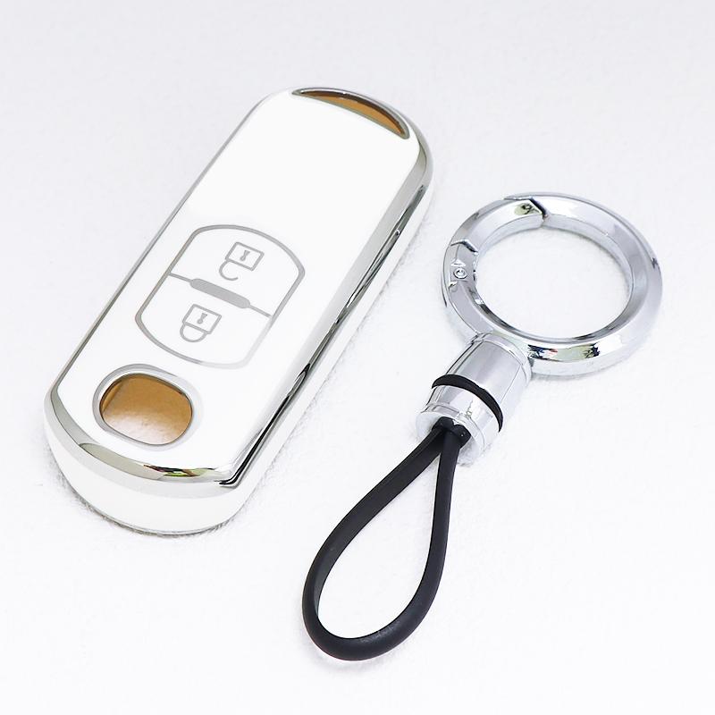 2 Buttons Tpu For Mazda 2 3 6 Axela Atenza Cx-5 Cx5 Cx-3 Cx-7 Cx8 Cx-9 Car Key Case Cover Shell Fob Holder Keyless Protector
