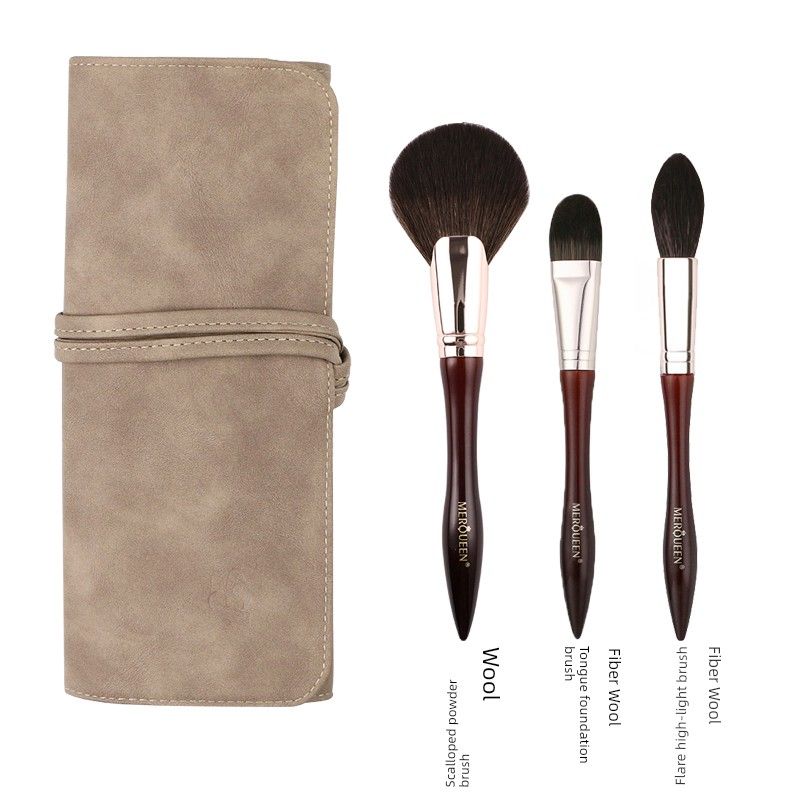 

MERQUEEN Charming Love 19 Кистей для Макияжа Набор Пудра для Лица Кисть для Затенения Хайлайтер Тени для Век Супер Мягкие Инструменты для Макияжа Кисти Wool Classic B Package Gives A PU Brush Bag