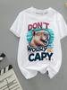 2026 New Cartoon Capybara Summer Children's Wear Short-sleeved Capybara Round-neck Parent-child T-shirt