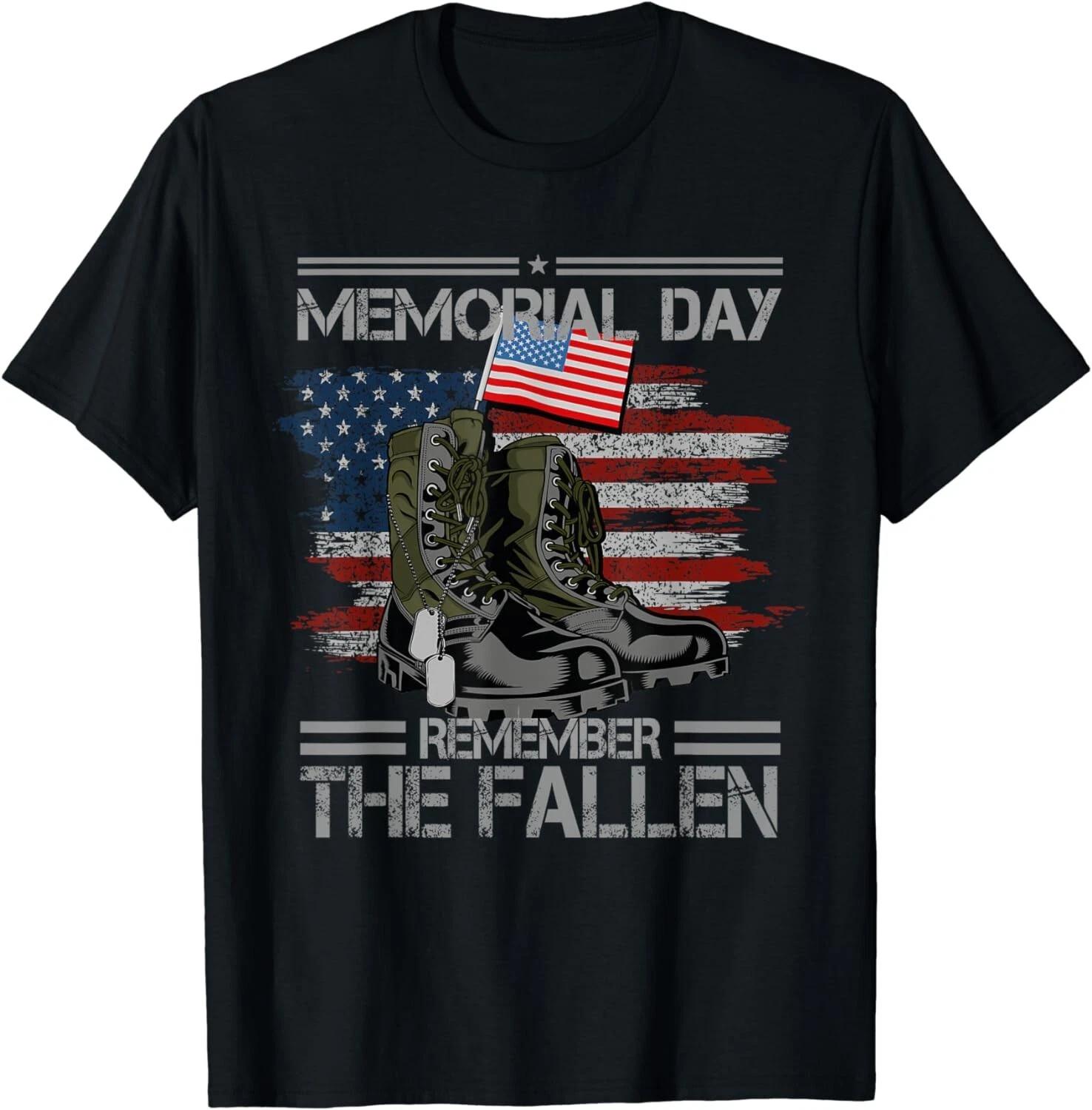 Memorial Day Remember The Fallen Veteran Military Vintage Gift Unisex T-Shirt 2XL