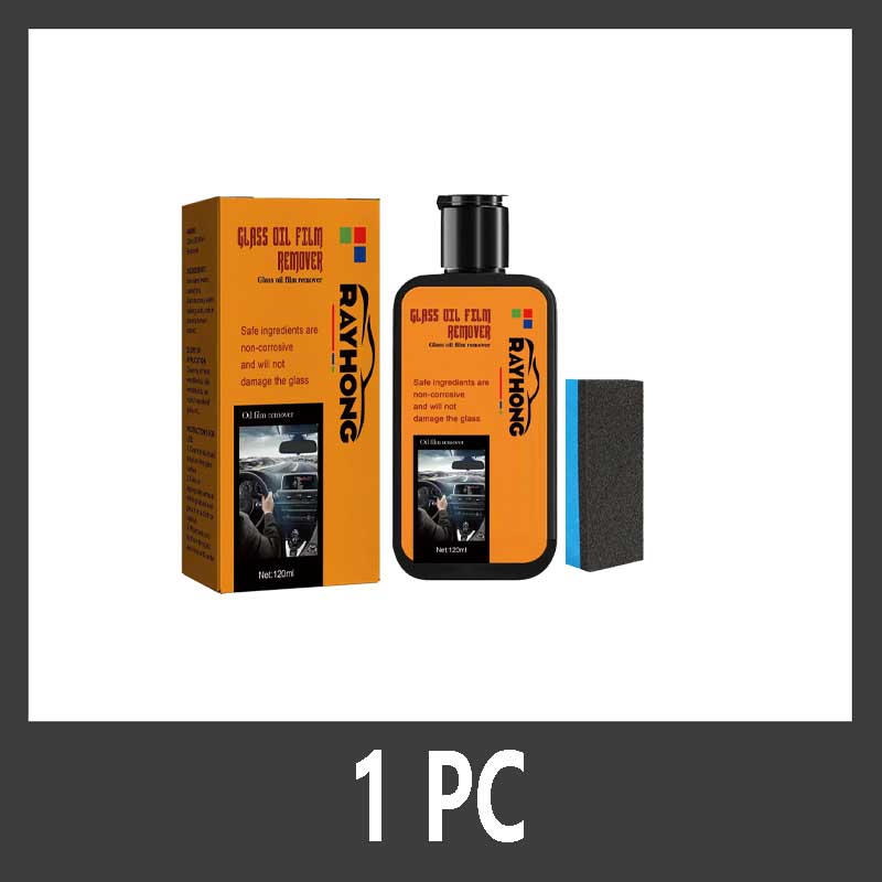 Motorcycle Glass Oil Film Remover Glass Polishing Compound Windshield Cleaner Car Glass Polishing Clear Window Auto Detailing 1PC