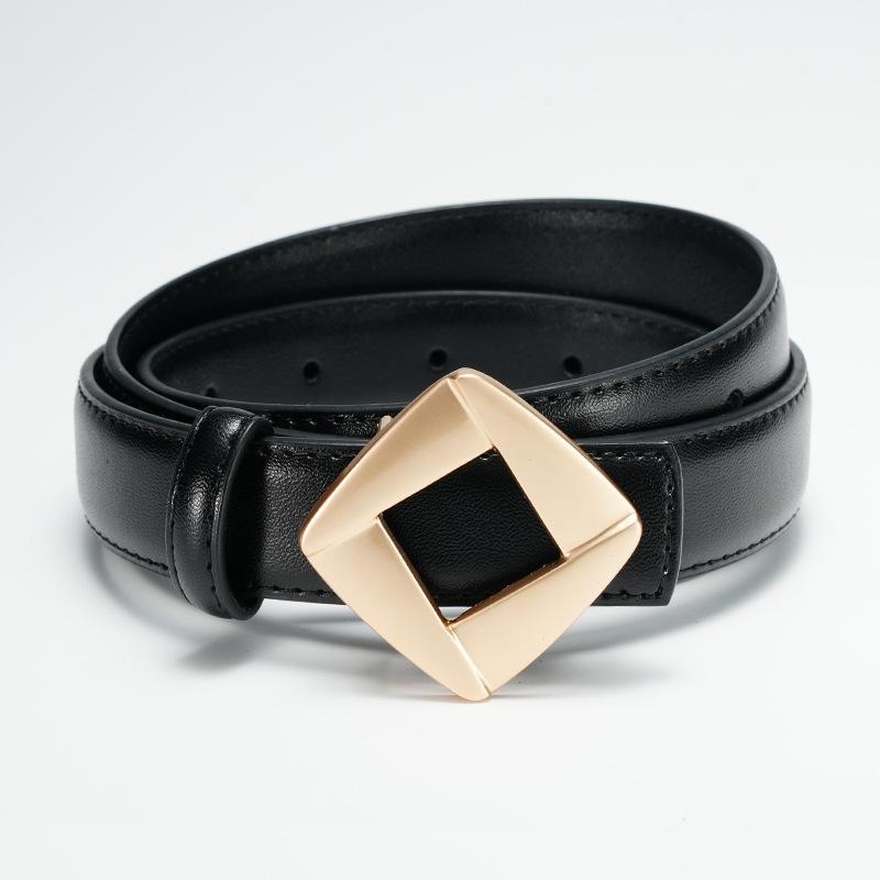 Belt  Women's Smooth Buckle  Thin Belt  Women's Dress  New Decorative Skirt  Fashionable and Versatile Women's Pants Women