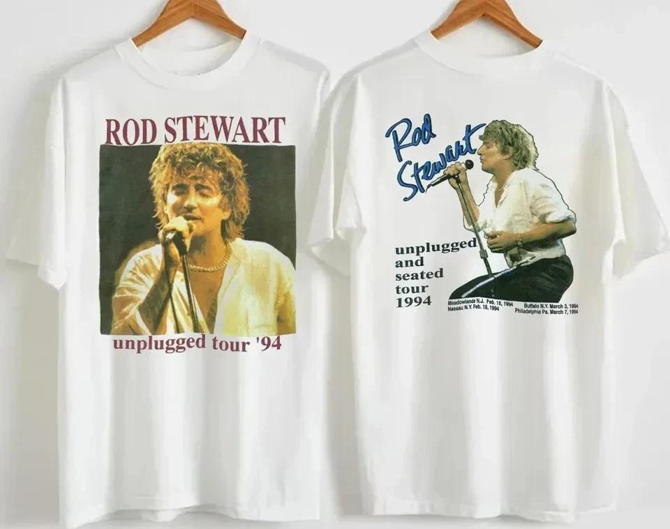 1994 Rod Stewart Unplugged And Seated Tour T-T-Shirt, Rod Stewart Unplugged Tour M