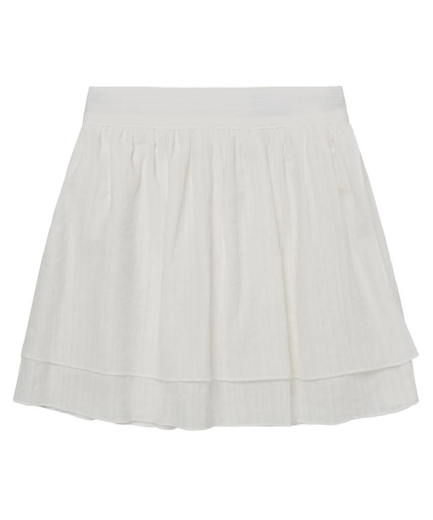 CNVS Double Wrap Mini Skirt_White