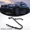 Radiator Hose Heater Hose No.17127646157 for BMW X3 2010-2017 Rubber Coolant Pipe Black 1 Pc