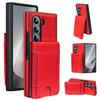 Galaxy F6Phone Case Leather Cover Suitable for Samsung Z Fold 7Bracket Card Slot Phone Case Tempered Film