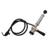 Beer Keg Pump 4in D System Chrome Iron Easy Operation Tight Sealing Keg Tap with Faucet Hose for