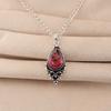 Pink Tourmaline Gemstone 925 Sterling Silver Designer Pendant 1.5" Gift For Mother PP-70-12