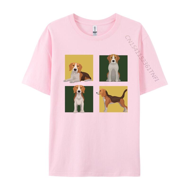 Cute Beagle T-shirt Vintage Gift T-Shirt High Quality Casual T Shirt Cotton Tees For Black Graphic T Shirts
