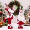 Santa Claus Snowman Elk Telescopic Long Legged Doll Merry Christmas Decorations kids Plush Toys Xmas Ornament new year Doll Gift