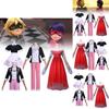 Miraculous Ladybug Cosplay Costume For Girls With Satin And Cotton Fabric For Anime Conventions