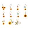 Portachiavi Versatile Girasole Perfetto Per Borse Chiavi O Oggetti Personali In Artigianato di Resina