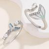 High-End Adjustable Starfish & Mermaid Tail Index Ring for Women