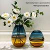 Gradient Glass Sunset Glow Vase Set