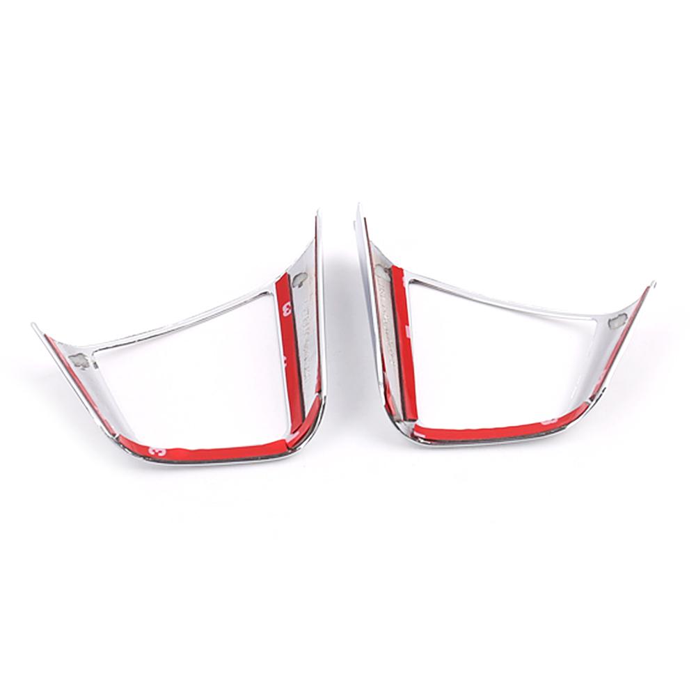 For Hyundai Creta IX25 2016-2018 Steering Wheel Switch Button Frame Molding Cover Trim Silver Interior Mouldings ABS Sticker