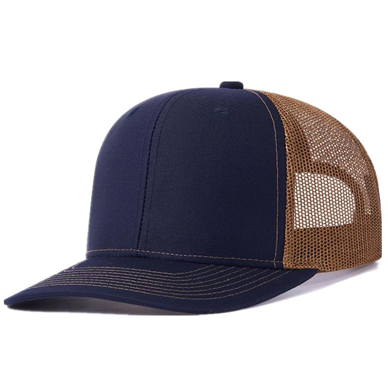 Unisex Two Tone Cap Curved Brim Style Trucker Hat Men & Women Casual Outdoor Breathable Summer Cap