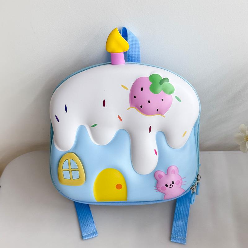 Zaino Carino Per Bambini Zaino Per Scuola Materna Zaino A Spalla Doppia Con Cartone Animato Gelato Guscio D'uovo Zaino Leggero Per Neonati Che Escono