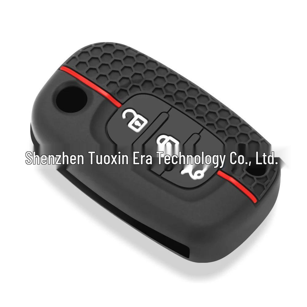 3-Button Silicone Key Case for Lada/Renault Folding Remote Control