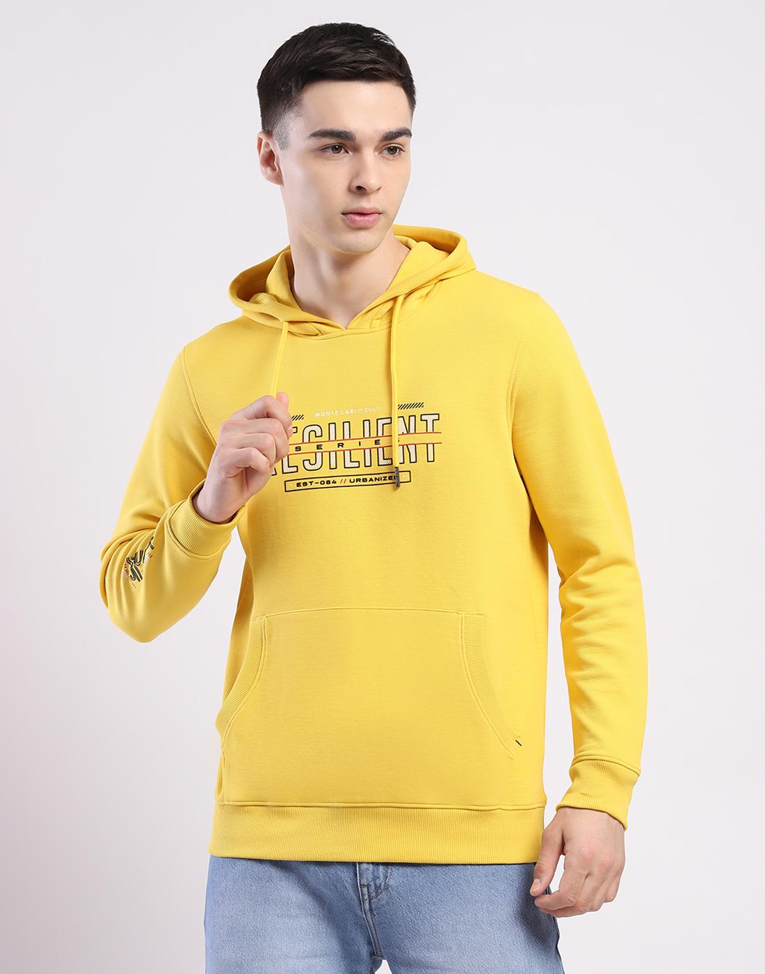 Monte Carlo Men Hooded Neck Full Sleeve T-Shirt XXL жёлтый 2340₽