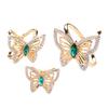 3Pcs/Set Flower Scarf Ring Elegant Silk Scarf Rings Rhinestone Scarf Clip Rings for Women Neckerchiefs Shawls