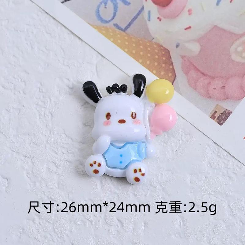 10 Pcs New Kawaii Cartoon Cute Bow Animal Series Resin Scrapbook  Diy Scrapbook Crafts A142