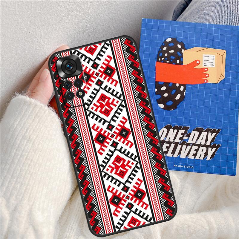 Ukrainian Pattern Funda For Xiaomi Redmi Note 11 9 10 12 13 14 Pro 9S 10S 11S 12S Redmi 13C 10C 12C 14C Case