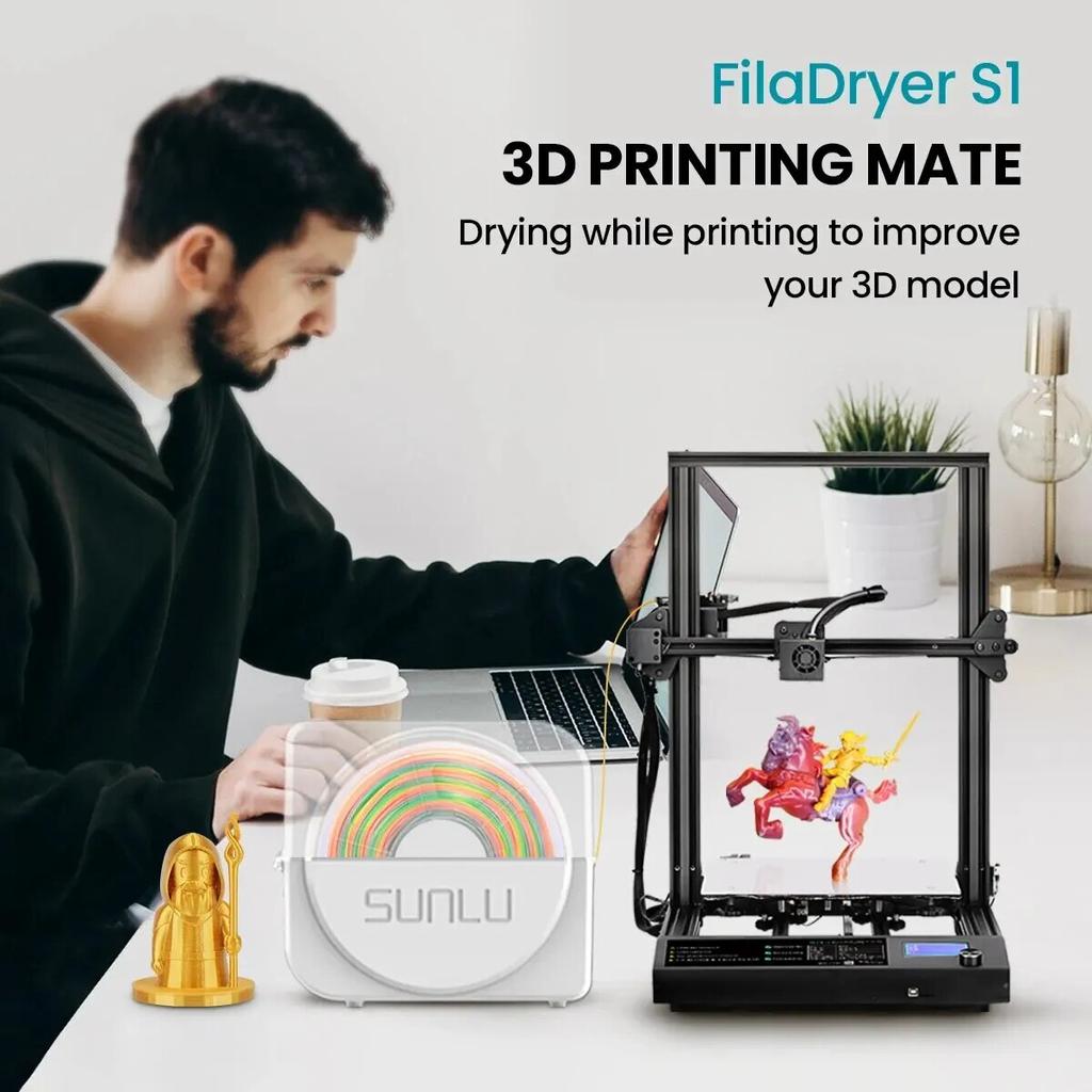 S1 Filament Dry Box 3D Printer Filaments Dryer Storage Box LCD Screen Holder Keeping Filament Fast Dry 3D Filament Mate