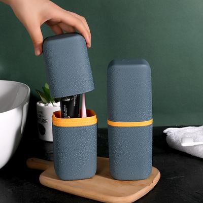 Fashion Toothbrush and Toothpaste Travel Case Portable Toothbrush Storage Box To Travel Family Camping School