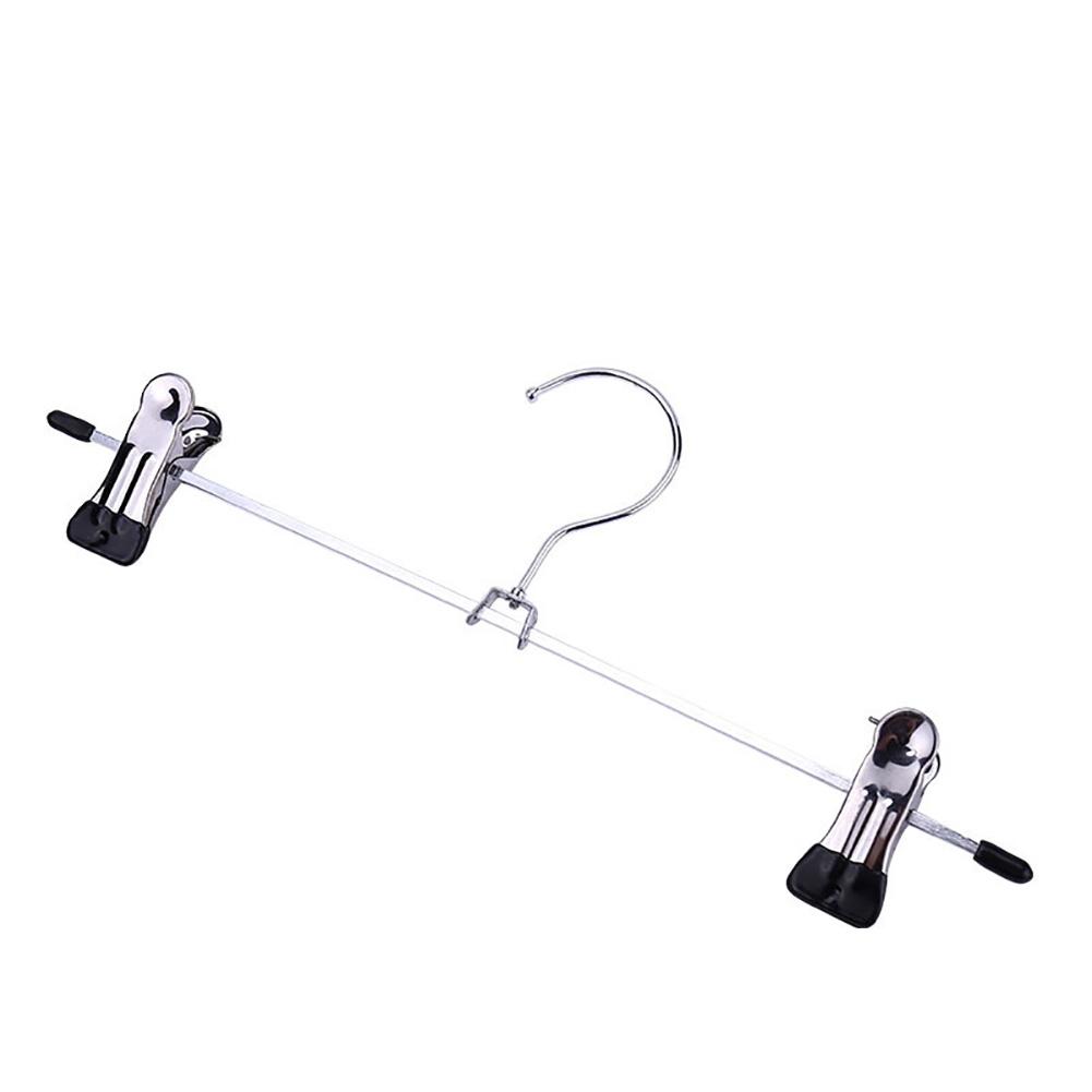 10Pcs Stainless Steel Clothespin Pants Clamp Non-slip Drying Rack Practical Heavy Duty Multi-function Exquisite with Swivel Hook