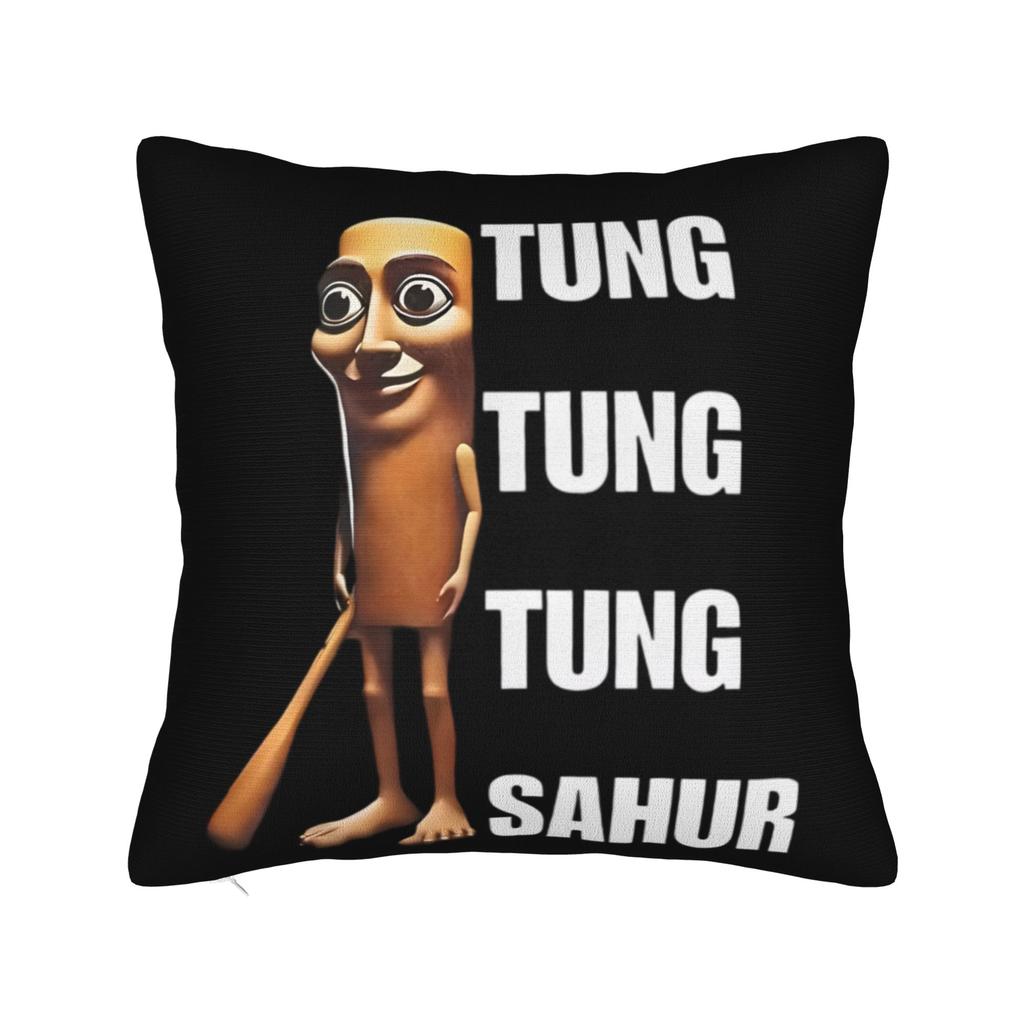Tung Tung Tung Piazza Sahur Federa Cuscino Poliestere Cuscino Decorativo Italian Brainrot cm Federa