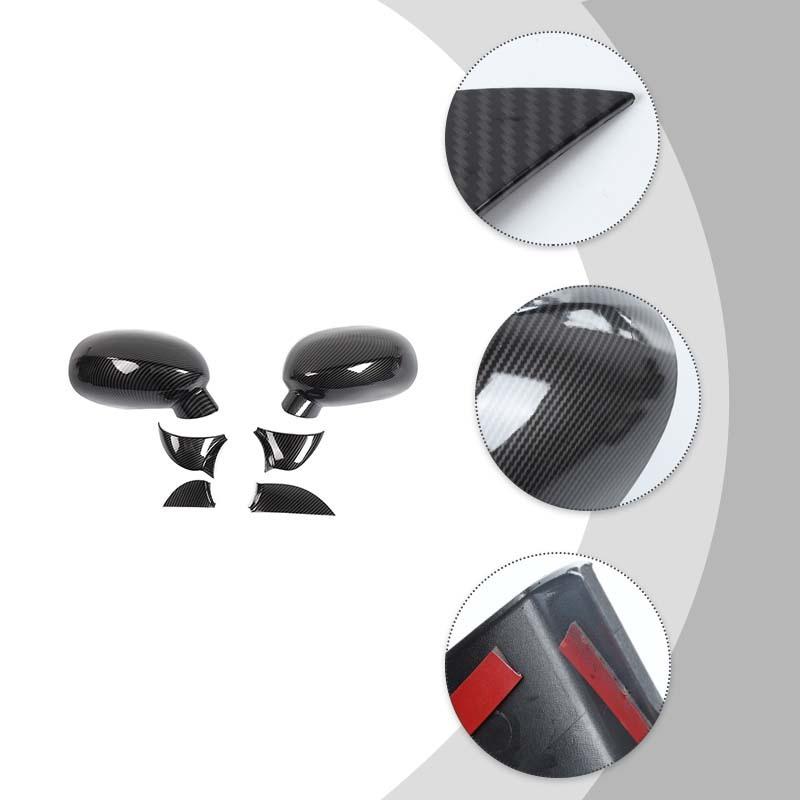 Bilbackspegel Skaldekorationsskydd för Dodge Challenger 2009 Up ABS Exteriörtillbehör