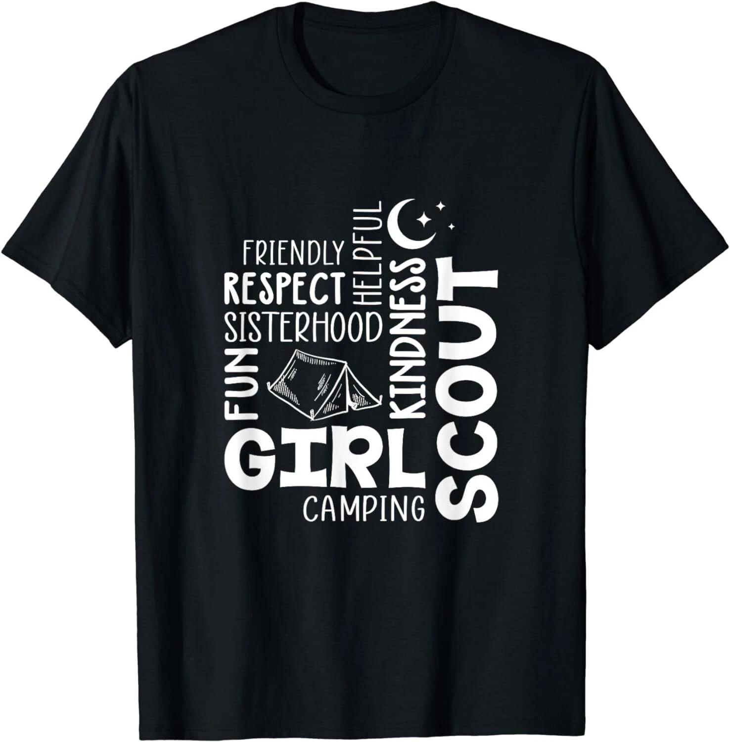 Girls Scout Camping Adventure Scout Troop Cookie Dealer Gift Unisex T-Shirt L
